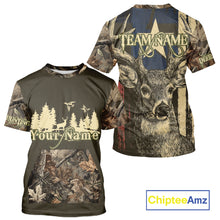 Load image into Gallery viewer, Deer hunting Shirt  3D All Over Print With Texas Flag &amp; Forest Camo Best Gift For Hunter NHT30