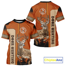 Load image into Gallery viewer, Custom Orange Whitetail Deer Hunting 3D Shirt With Name Print For Hunters, Hunting Gift NHT69