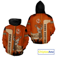 Load image into Gallery viewer, Custom Orange Whitetail Deer Hunting 3D Shirt With Name Print For Hunters, Hunting Gift NHT69