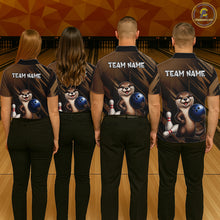 Load image into Gallery viewer, Women's Custom Otter Bowling Polo Shirt &amp; 1/4 Zip Pullover Personalized Team Jersey With Name Gift NHT1202