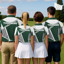 Load image into Gallery viewer, Green Mens Golf Polo Shirt Custom Golf Shirts For Team Personalized Golf Gifts NHT721