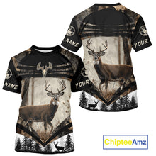 Load image into Gallery viewer, Best Deer Hunting Shirt 3D Custom Name Hoodie, Hunting Sweatshirt for Men NHT349