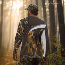 Load image into Gallery viewer, Brown Camo 3D Printed Beagle Dog Rabbit Hunting Shirt, Custom Name Hunting Gift NHT225
