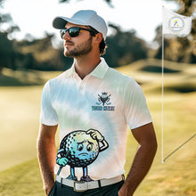 Load image into Gallery viewer, Funny Tie Dye Golf Team Polo Shirt – Cartoon Golf Ball Golfer Shirt, Personalized Golf Family Team Shirt NHT741