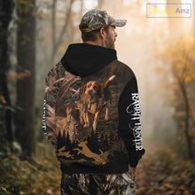 Load image into Gallery viewer, Best Brown Camo 3D Beagle Dog Rabbit Hunting Shirt, Custom Name Rabbit Hunter Clothing NHT231
