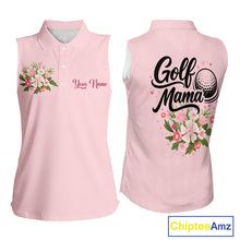 Load image into Gallery viewer, Pink Golf Mama Womens Polo Shirt, Funny Golf Mom Shirt, Mothers Day Gift For Golf Lover Mom, Ladies Golf Polo NHT749