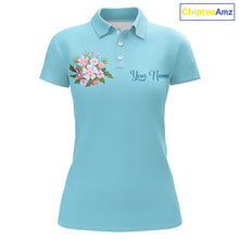 Load image into Gallery viewer, Blue Golf Mama Womens Polo Shirt, Funny Golf Mom Shirt, Mothers Day Gift For Golf Lover Mom, Ladies Golf Polo NHT750