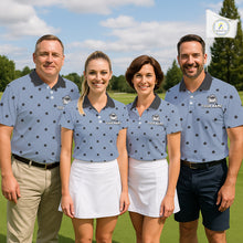 Load image into Gallery viewer, Personalized Mens Golf Jersey Spade Argyle Pattern, Performance Sportswear Golf Polo Shirt NHT755