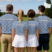Load image into Gallery viewer, Personalized Womens Golf Jersey Spade Argyle Pattern, Performance Sportswear Golf Polo Shirt NHT755