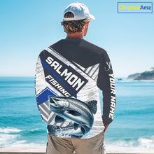 Load image into Gallery viewer, Personalized Chinook Salmon Fishing Jerseys For Fishing Team, Salmon Fishing Shirts Long Sleeve NHT921