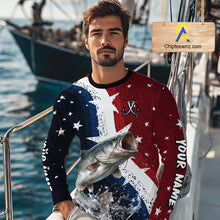 Load image into Gallery viewer, Personalized Texas Flag Catfish Fishing Shirt Jerseys, Texas Catfish Fishing Shirts Long Sleeve For Men NHT760