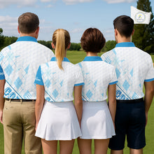 Load image into Gallery viewer, Personalized Womens Golf Shirt Argyle Style – Custom Name Polo, Gift For Mom, Golfer Gift Idea NHT671