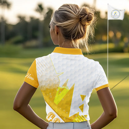 Personalized Womens Golf Shirt Beer Style – Custom Name Polo, Gift For Mom, Golfer Gift Idea NHT672