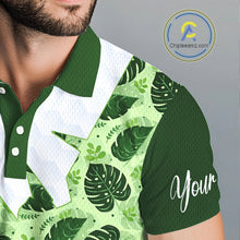 Load image into Gallery viewer, Personalized Golf Shirt Tropical Style – Custom Name Polo, Gift For Dad, Golfer Gift Idea NHT673
