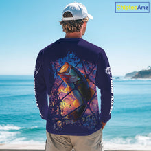 Load image into Gallery viewer, Largemouth Bass Artistic Long Sleeve Fishing Shirts Personalized Name NHT399