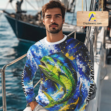Load image into Gallery viewer, Custom Mahi Mahi Fishing Jersey – Saltwater Fishing Shirt Long Sleeve For Men