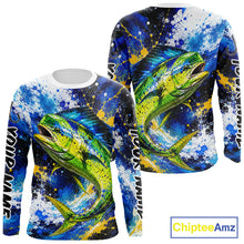 Load image into Gallery viewer, Custom Mahi Mahi Fishing Jersey – Saltwater Fishing Shirt Long Sleeve For Men