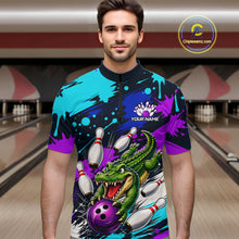 Load image into Gallery viewer, Custom Angry Alligator Bowling Jersey For Men, Bowling Uniform Bowling Team Shirts 