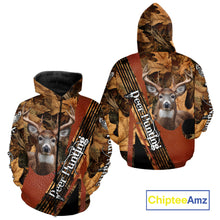 Load image into Gallery viewer, Deer Hunting Orange With Camo Autumn - Personalized All Over Print Deer Hunting Clothes NHT292