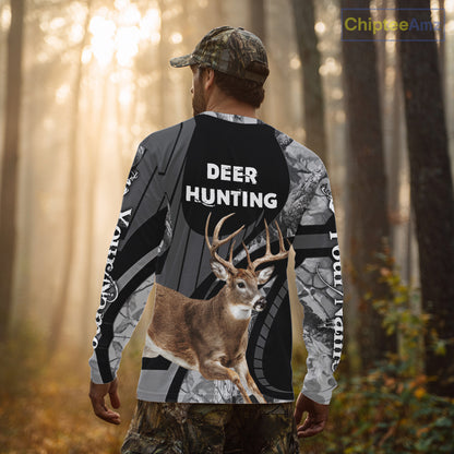 Deer Buck Custom Name 3D All Over Printed Shirts, Hunting Hoodie For Men NHT350