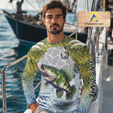 Load image into Gallery viewer, Beautiful Bass Fishing Shirts Long Sleeve Customize Name Fishing Personalized Gift NHT404