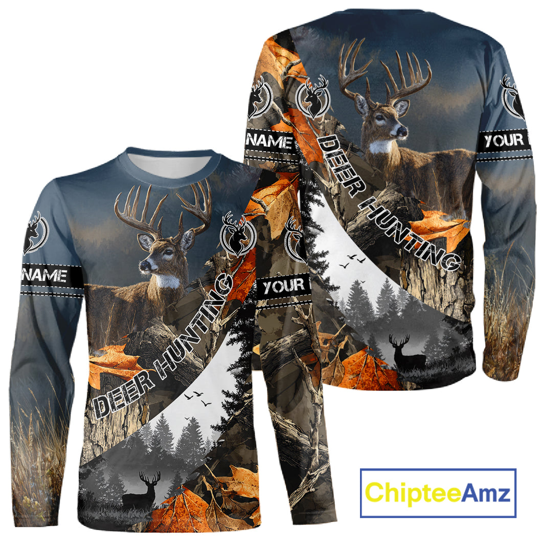 Deer Hunting Camo Custom 3D All Over Print Shirt, Personalized Gift NHT297