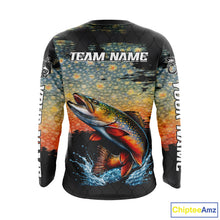 Load image into Gallery viewer, Brook Trout Fishing Shirt Long Sleeve Custom Fishing Jerseys, Trout Fishing Shirts NHT417