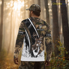 Load image into Gallery viewer, Forest Camo Deer Hunting 3D Shirt – Custom Name Personalized Gift NHT299
