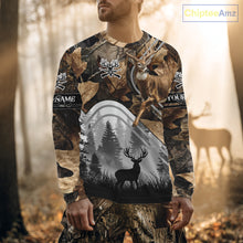 Load image into Gallery viewer, Personalized Deer Hunting Camouflage Pattern Hunter Gift, Deer Hunting Season Shirt NHT306