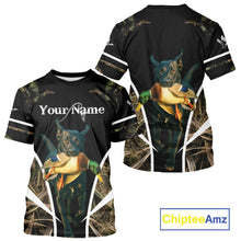 Load image into Gallery viewer, Duck Hunting With Black Lab Custom Name 3D All Over Print Shirt, Duck Hunting Shirt NHT145