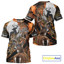 Load image into Gallery viewer, Whitetail Deer Hunting Orange Camo 3D Printed Shirts,  Hunting Hoodie Gift for Men NHT327