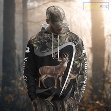 Load image into Gallery viewer, Grim Reaper Deer Hunting Shirt – Black Forest Camo 3D All Over Print for Whitetail Hunters NHT175