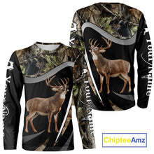 Load image into Gallery viewer, Grim Reaper Deer Hunting Shirt – Black Forest Camo 3D All Over Print for Whitetail Hunters NHT175