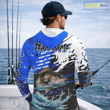 Load image into Gallery viewer, Personalized Black Drum Fishing Jerseys For Fishing Team, Tournament Fishing Shirts NHT448