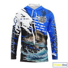 Load image into Gallery viewer, Personalized Black Drum Fishing Jerseys For Fishing Team, Tournament Fishing Shirts NHT448