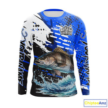 Load image into Gallery viewer, Personalized Black Drum Fishing Jerseys For Fishing Team, Tournament Fishing Shirts NHT448