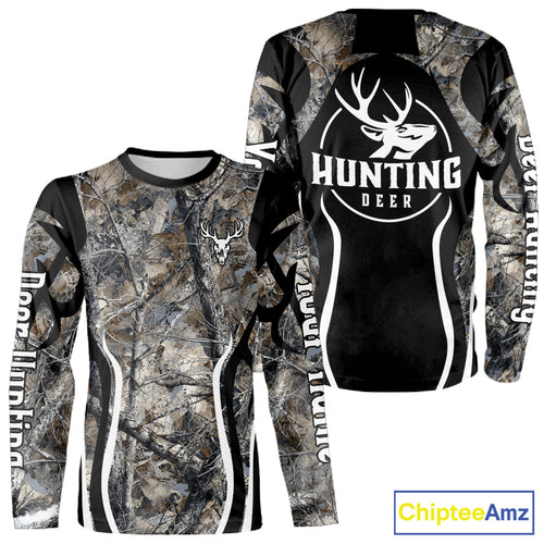 Custom Camouflage Deer Hunting 3D All Over Printed Shirts for Men, Hunting Gifts NBT203