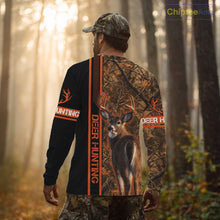 Load image into Gallery viewer, Whitetail Deer Hunting Season Shirt 3D Custom Hoodie Hunting Gift Orange Camouflage Deer Shirts NBT309