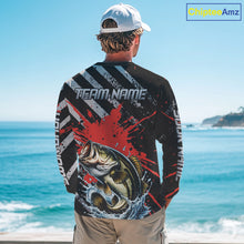 Load image into Gallery viewer, Custom Largemouth Bass Long Sleeve Tournament Fishing Shirts, Largemouth Fishing Jerseys NBT712