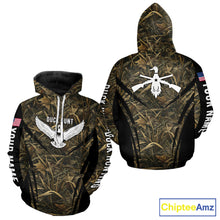 Load image into Gallery viewer, Best Duck Hunting Camouflage with US Flag Detail 3D Printed Shirts, Duck Hunting Gifts NBT205