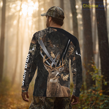 Whitetail Deer Hunting 3D All Over Printed Hoodie, Sweatshirt Hunting for Men NBT315