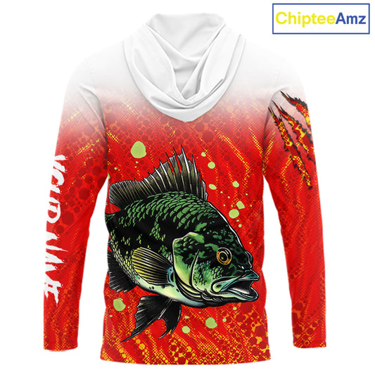 Personalized Crappie Fishing Jerseys For Fishing Team, Custom Name Fishing Shirt Long Sleeve Hooded NBT409