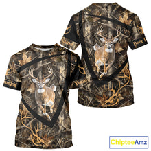 Load image into Gallery viewer, Personalized Whitetail Deer Hunting Brown Camouflage 3D All Over Printed Shirt NBT277
