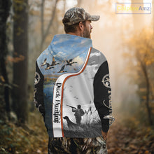 Load image into Gallery viewer, Personalized Duck Hunting Custom Name All Over Print Shirts, Duck Hunting Gifts NBT121