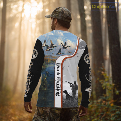 Personalized Duck Hunting Custom Name All Over Print Shirts, Duck Hunting Gifts NBT121