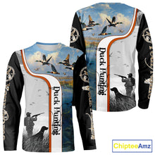 Load image into Gallery viewer, Personalized Duck Hunting Custom Name All Over Print Shirts, Duck Hunting Gifts NBT121