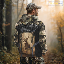 Load image into Gallery viewer, Personalized Whitetail Deer Hunting Forest Camo 3D Printed Shirts, Deer Hunting Camouflage Shirt NBT221