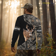 Load image into Gallery viewer, Whitetail Deer Hunting Shirt Camouflage Hoodie 3D Custom Name, Hunting Gift NBT324