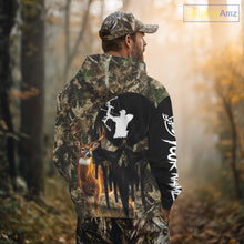 Load image into Gallery viewer, Deer Bow Hunting Camouflage Custom Name Shirt, Personalized Hunting Clothes, Hunting Gifts NBT327