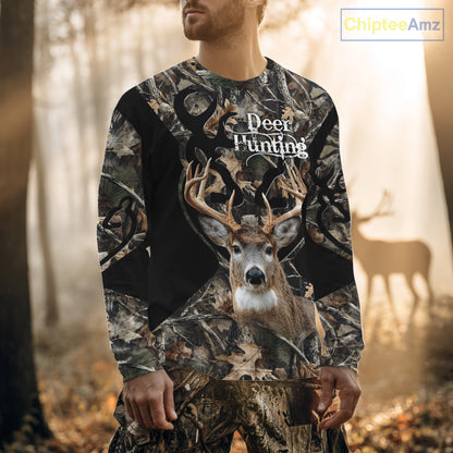 Personalized Deer Hunting 3D All Over Printed Hoodie Forest Camo, Hunting Gift NBT331